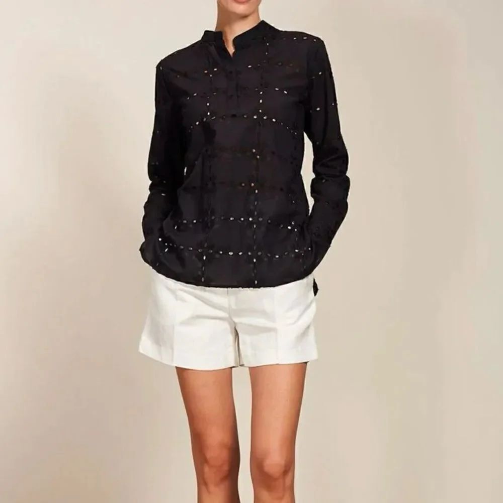 0039 ITALY Juliet Blouse - Black size Large